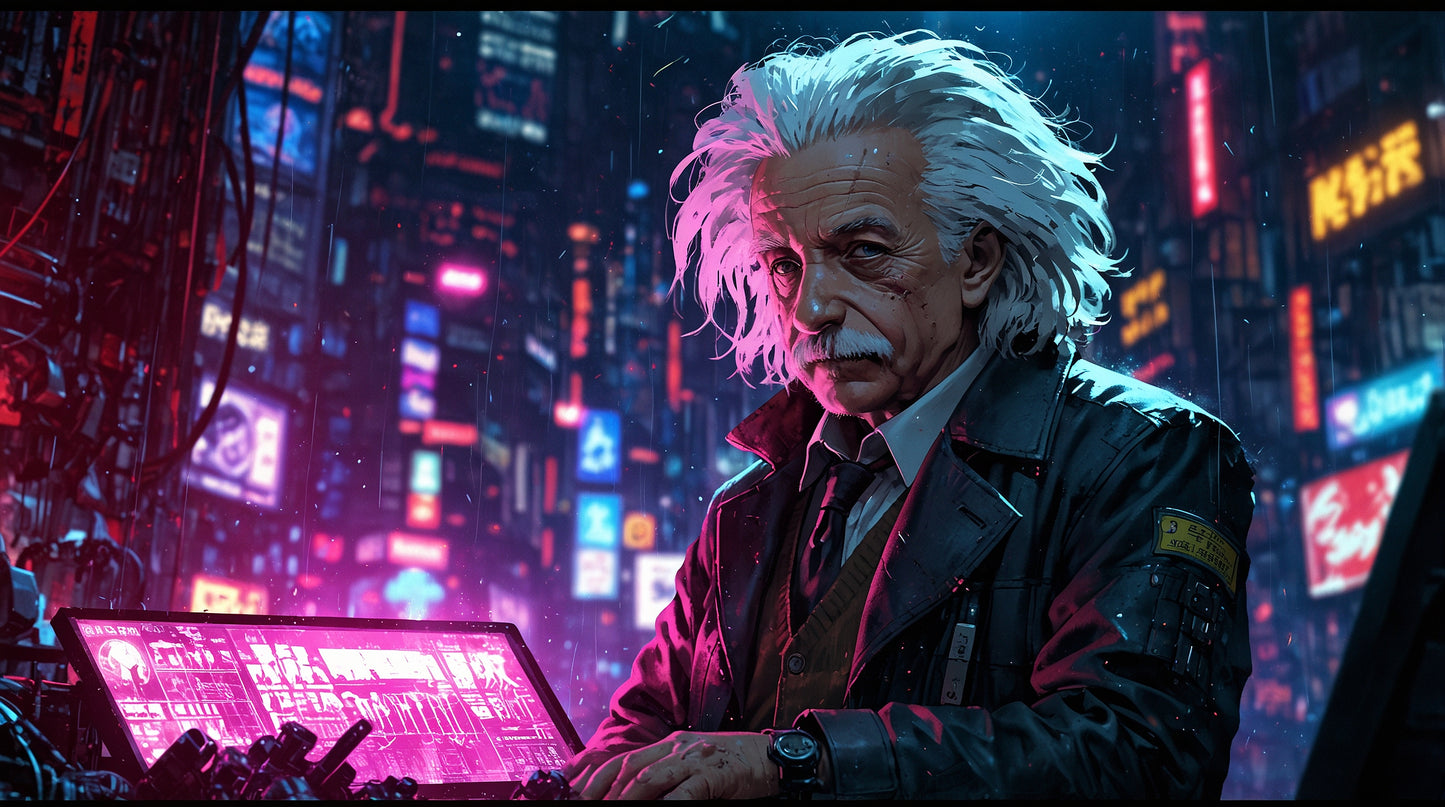 Cyberstein – Einstein in 2025: The Mind That Bent Time, Now Watching It Loop